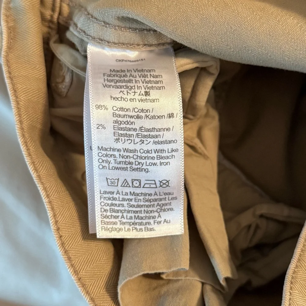 Madewell 90s Straight Cargo Pant Womens Size 25 Sand Dune Tan Cotton Herringbone - Picture 13 of 13